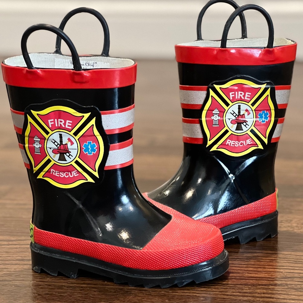 Western Chief Fire Rescue Kids Rain Boots